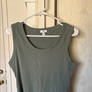 Dip Green Fitted Sleeveless Bodysuit